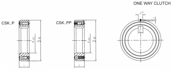 CSK series One Way Bearing